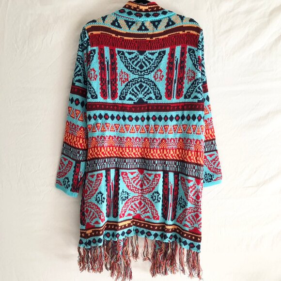 Boho Fringe Cardigan Sweater - Picture 6 of 12